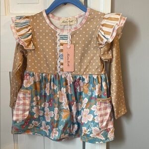 Marie Nicole Toddler Girl Size S (2-3yrs) Two piece set Multicolor NWT